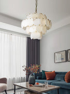 Alabaster Shell Brass Chandelier – product view 27