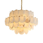 Alabaster Shell Brass Chandelier – product view 34