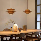 Cascade Wooden Disc Pendant Lamp – product view 5