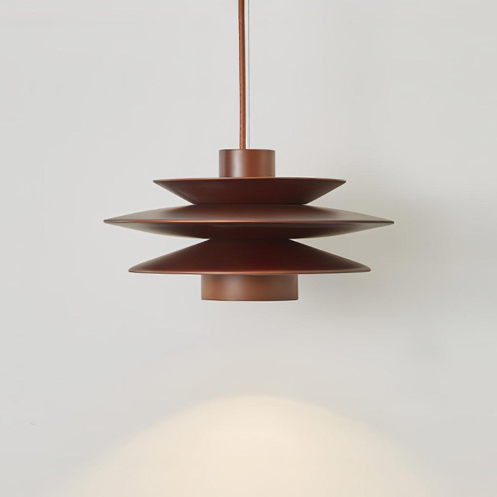 Cascade Wooden Disc Pendant Lamp – product view 7