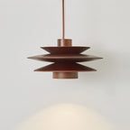 Cascade Wooden Disc Pendant Lamp – product view 7