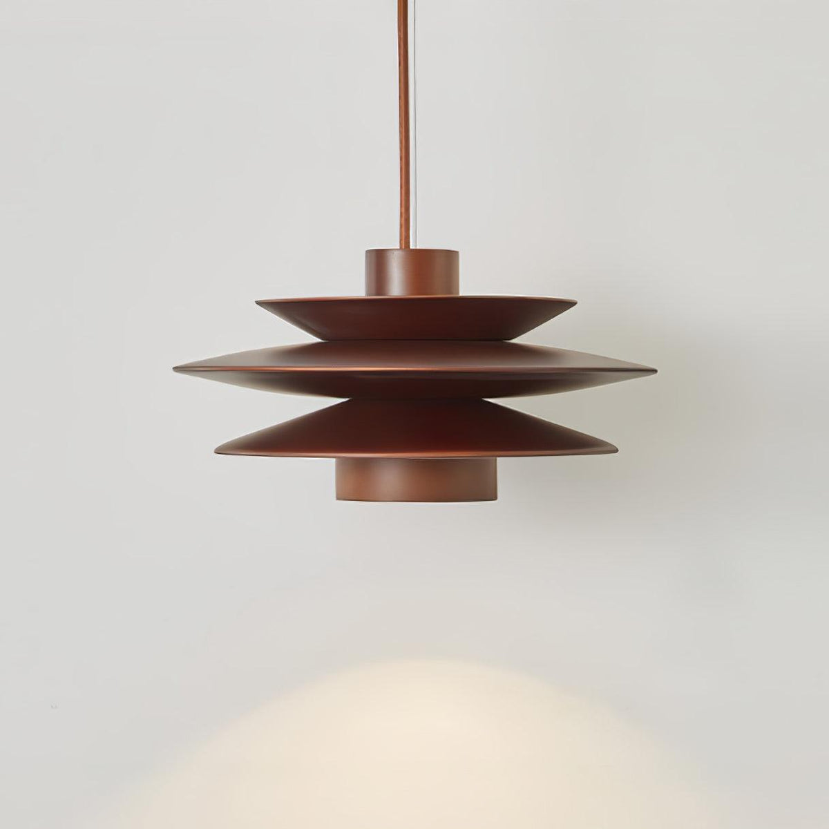 Cascade Wooden Disc Pendant Lamp – product view 7