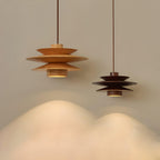 Cascade Wooden Disc Pendant Lamp – product view 10