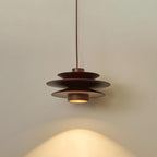 Cascade Wooden Disc Pendant Lamp – product view 15