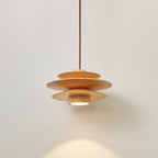 Cascade Wooden Disc Pendant Lamp – product view 16