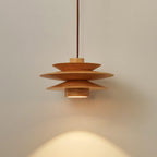 Cascade Wooden Disc Pendant Lamp – product view 17