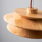Cascade Wooden Disc Pendant Lamp – product view 24