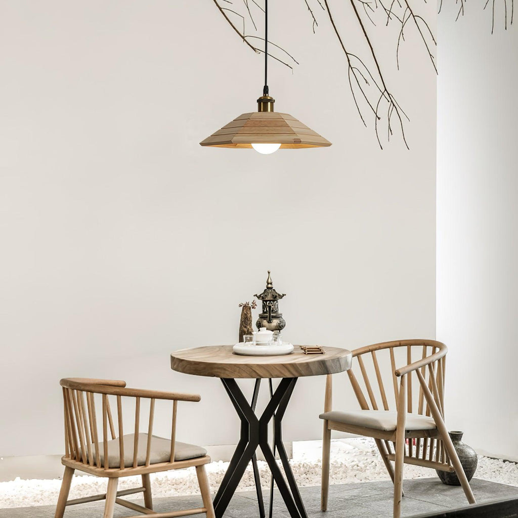 Aeyee Wood Pendant Light — product view 3