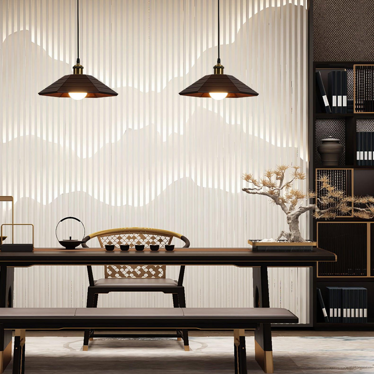 Aeyee Wood Pendant Light — product view 9