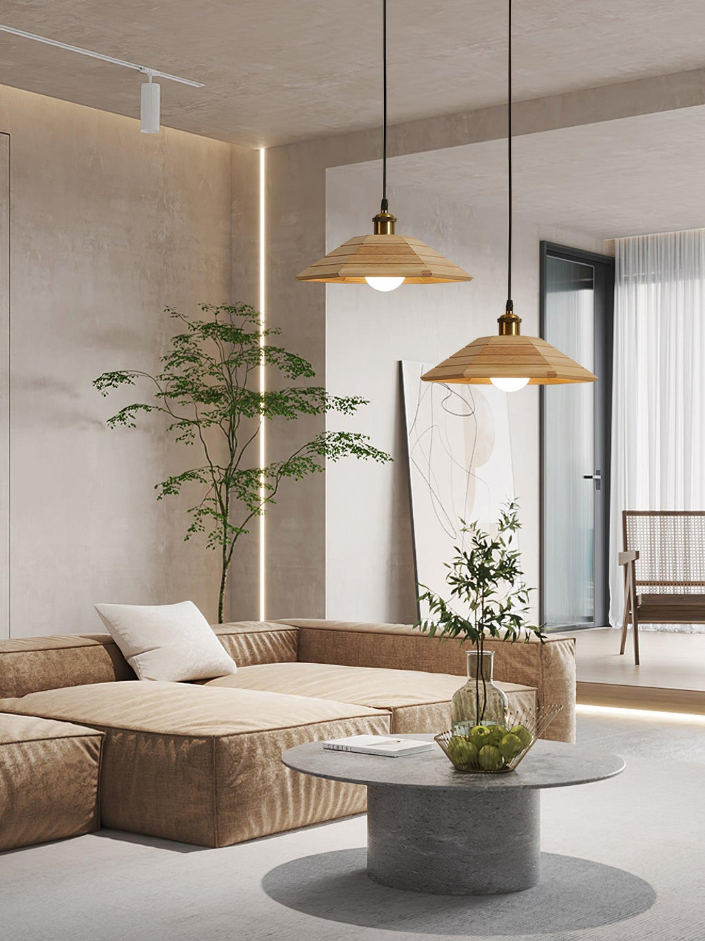 Aeyee Wood Pendant Light — product view 12
