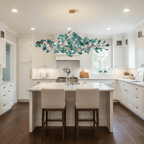 Acrylic Ginkgo Leaf Chandelier – product view 3