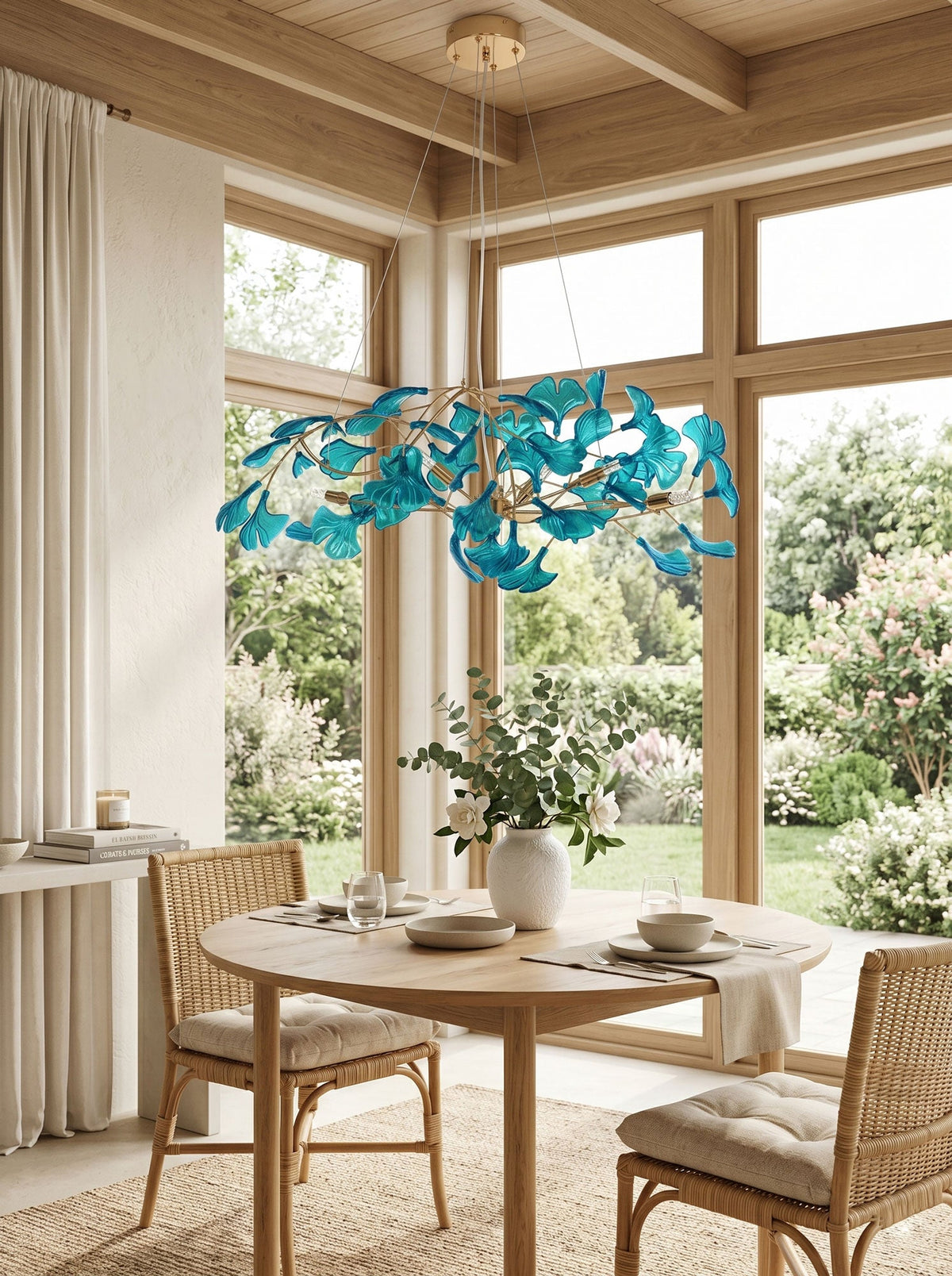 Acrylic Ginkgo Leaf Chandelier – product view 5