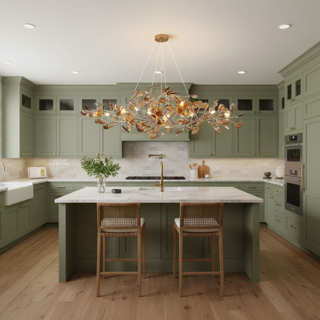 Acrylic Ginkgo Leaf Chandelier – product view 13