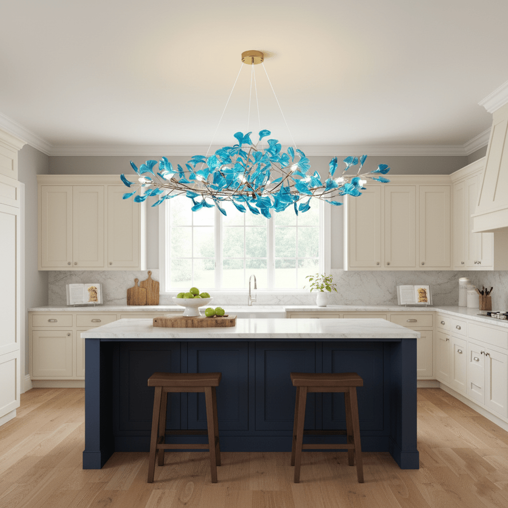Acrylic Ginkgo Leaf Chandelier – product view 15