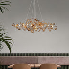 Acrylic Ginkgo Leaf Chandelier – product view 17