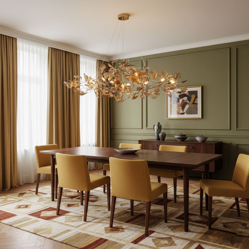 Acrylic Ginkgo Leaf Chandelier – product view 19