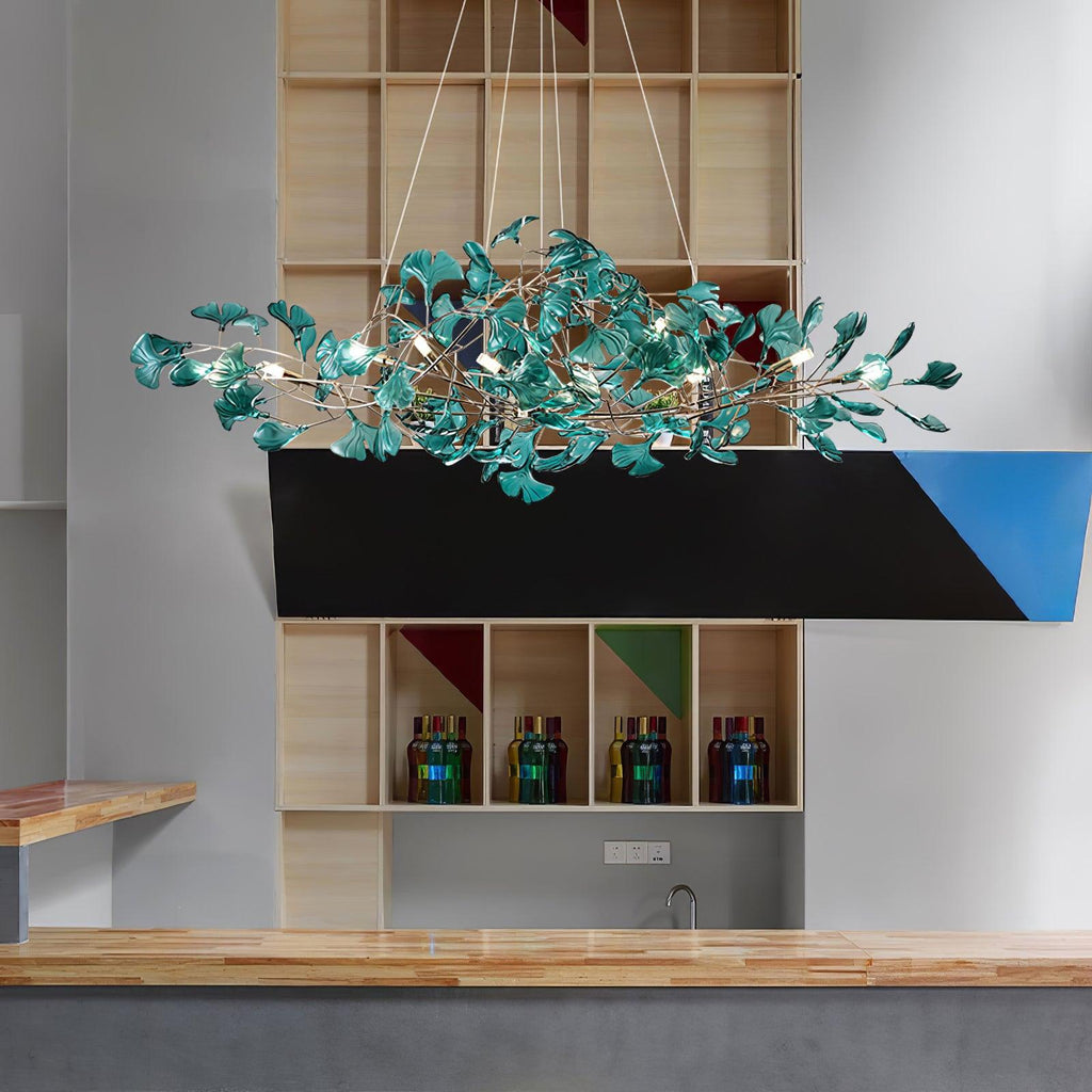 Acrylic Ginkgo Leaf Chandelier – product view 21