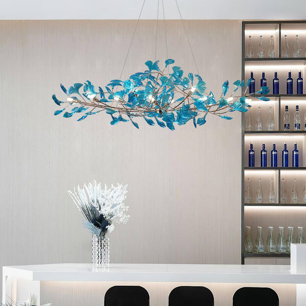 Acrylic Ginkgo Leaf Chandelier – product view 24