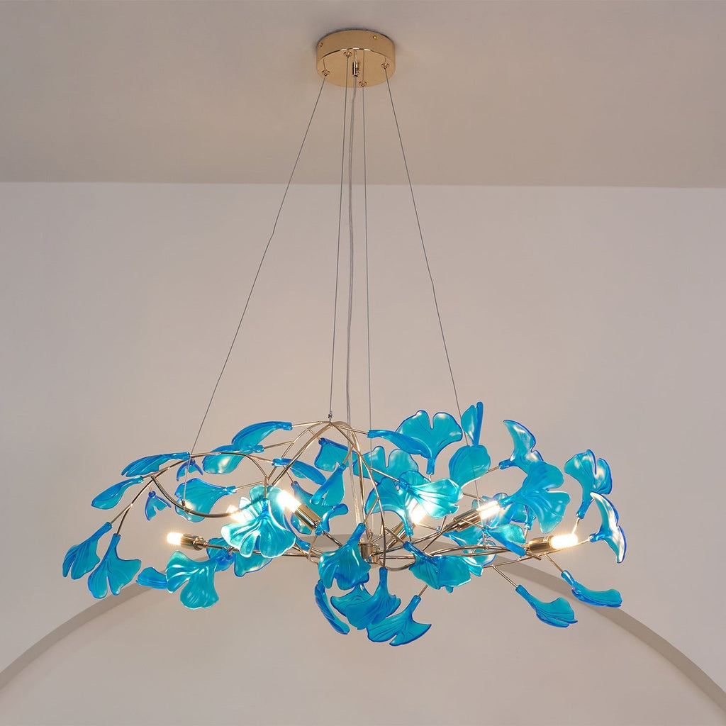 Acrylic Ginkgo Leaf Chandelier – product view 27