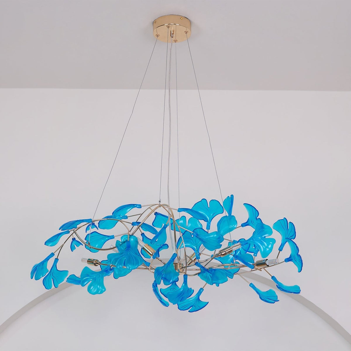 Acrylic Ginkgo Leaf Chandelier – product view 28