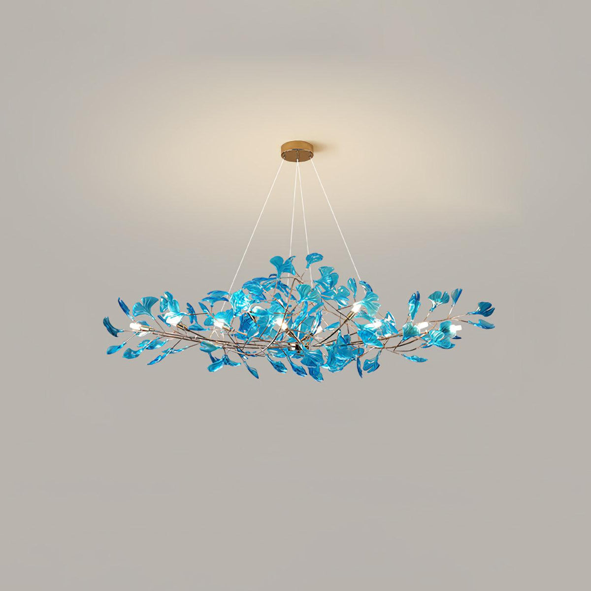 Acrylic Ginkgo Leaf Chandelier – product view 32