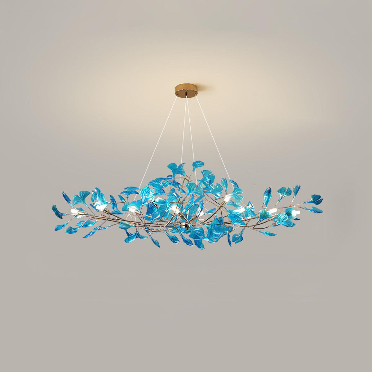 Acrylic Ginkgo Leaf Chandelier – product view 33