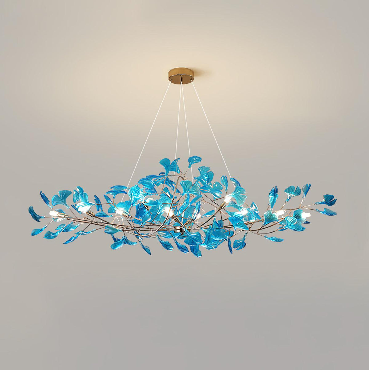 Acrylic Ginkgo Leaf Chandelier – product view 36