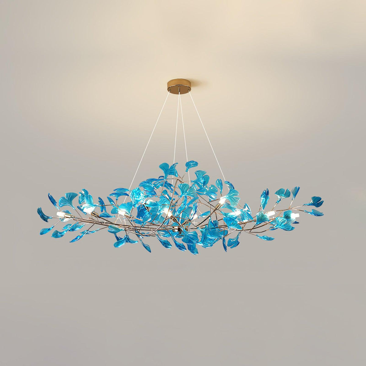 Acrylic Ginkgo Leaf Chandelier – product view 37