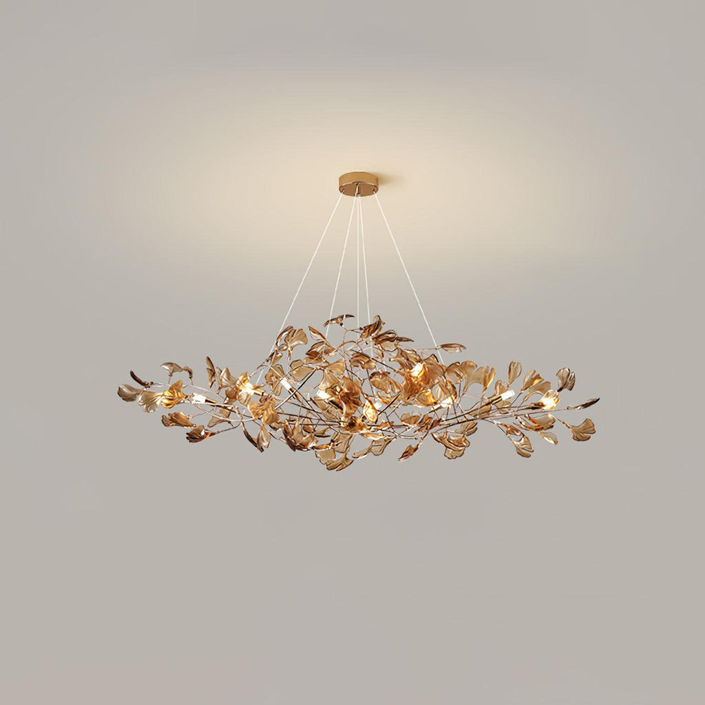 Acrylic Ginkgo Leaf Chandelier – product view 38