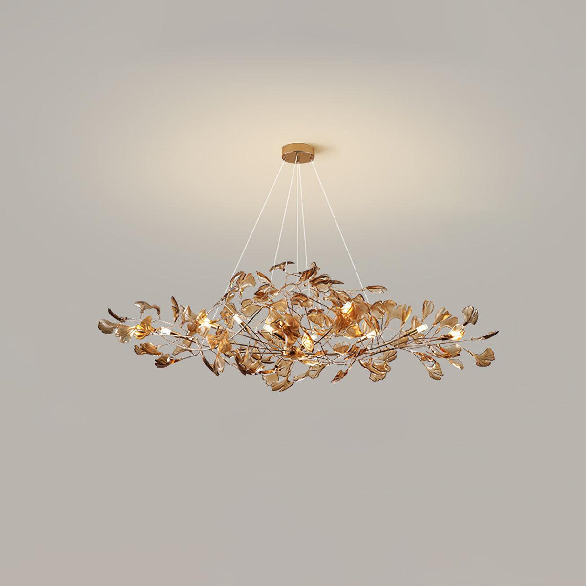 Acrylic Ginkgo Leaf Chandelier – product view 38