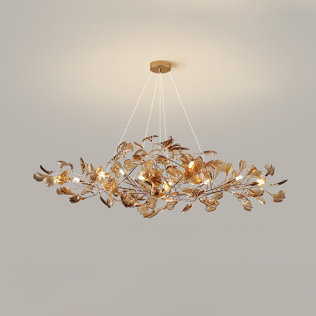 Acrylic Ginkgo Leaf Chandelier – product view 40
