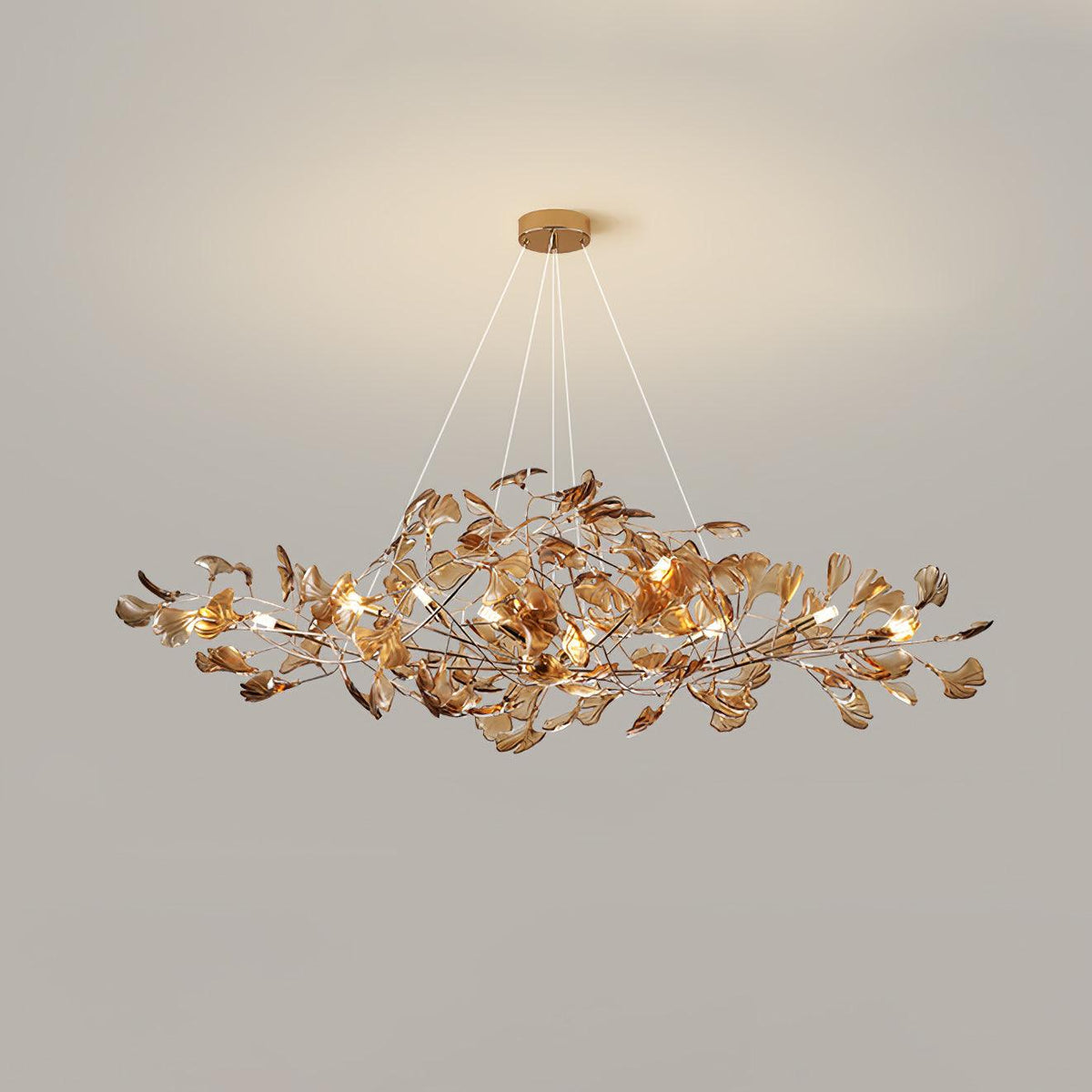 Acrylic Ginkgo Leaf Chandelier – product view 40