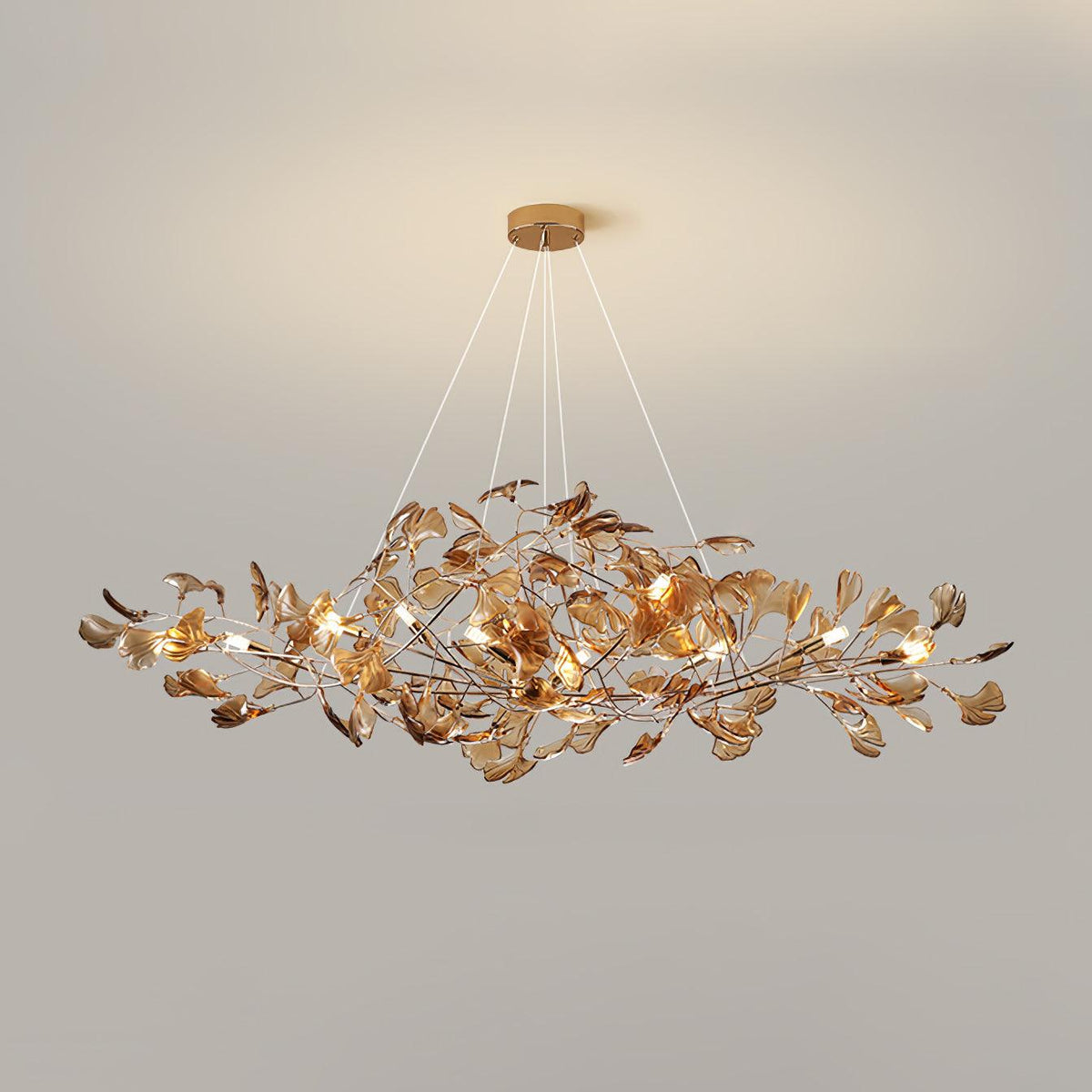 Acrylic Ginkgo Leaf Chandelier – product view 41