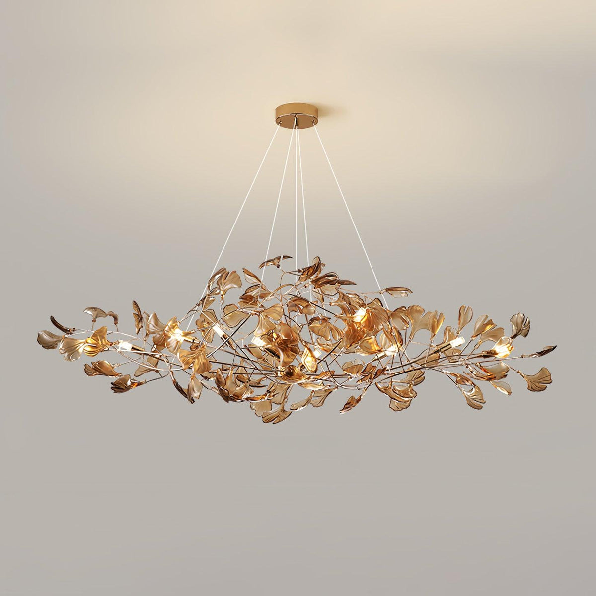 Acrylic Ginkgo Leaf Chandelier – product view 42