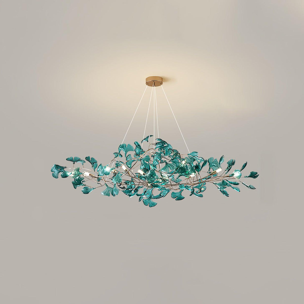 Acrylic Ginkgo Leaf Chandelier – product view 44