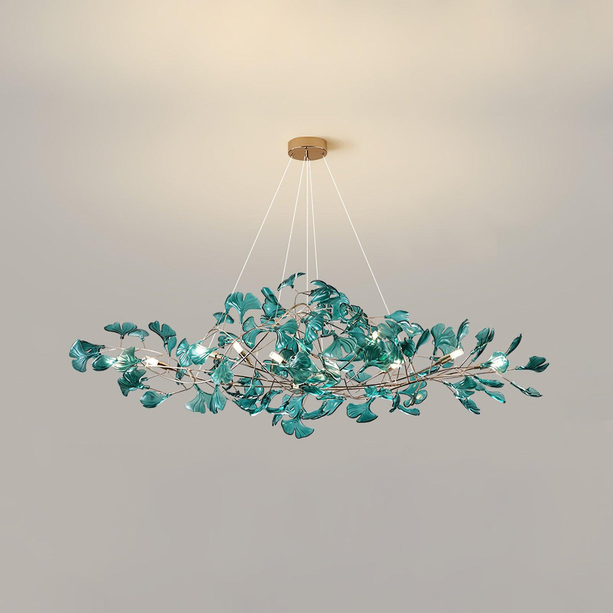 Acrylic Ginkgo Leaf Chandelier – product view 47