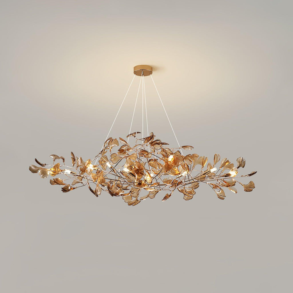 Acrylic Ginkgo Leaf Chandelier – product view 49