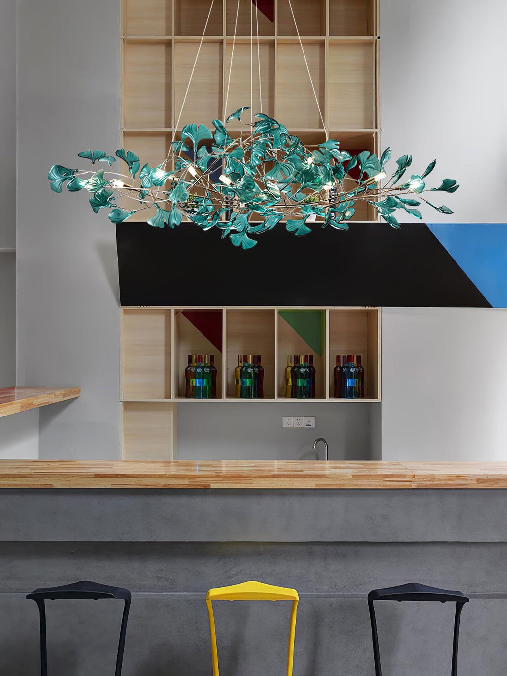 Acrylic Ginkgo Leaf Chandelier – product view 52