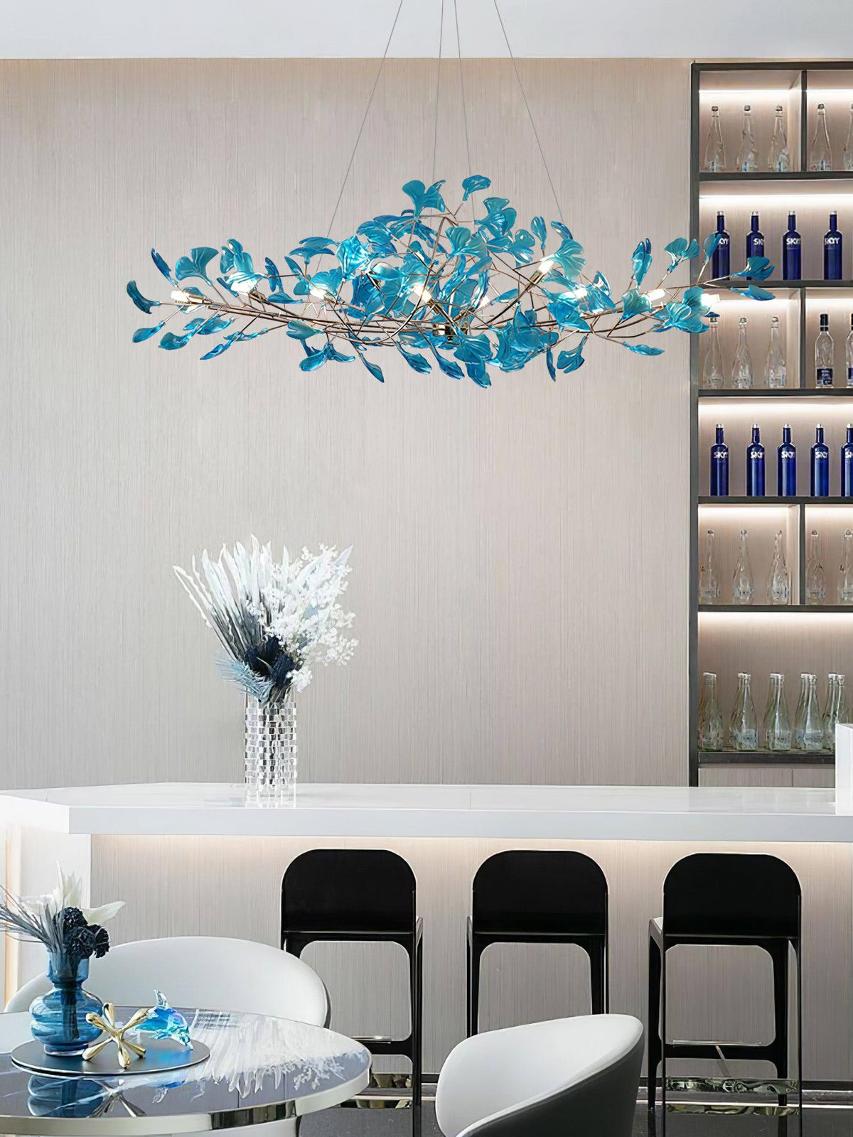 Acrylic Ginkgo Leaf Chandelier – product view 53