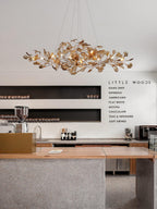 Acrylic Ginkgo Leaf Chandelier – product view 54
