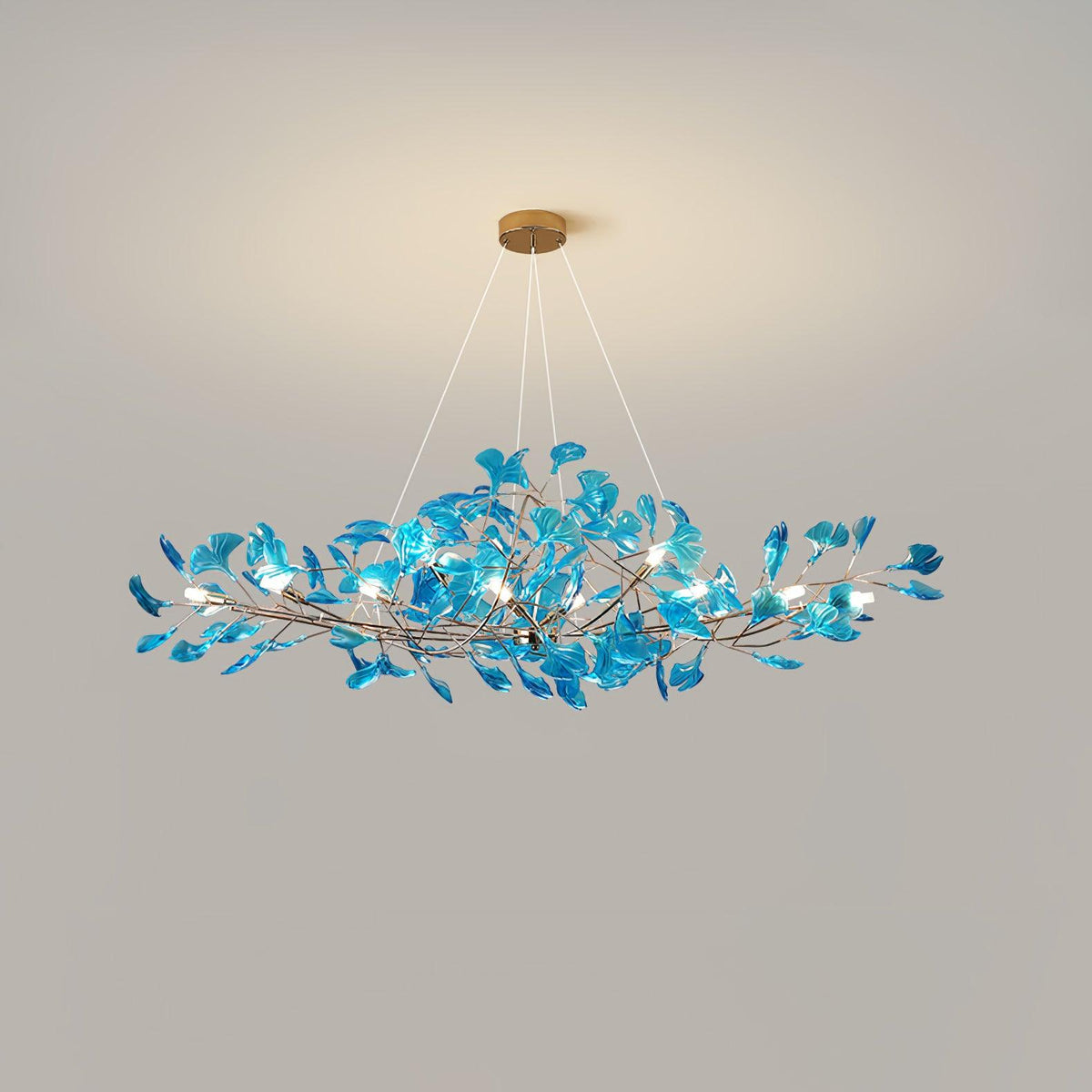 Acrylic Ginkgo Leaf Chandelier – product view 57