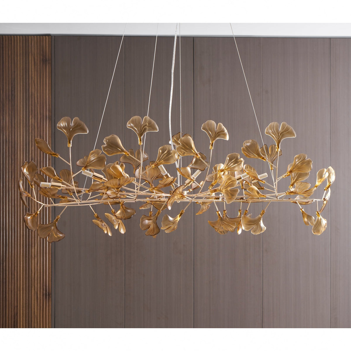 Acrylic Ginkgo Leaf Chandelier – product view 59