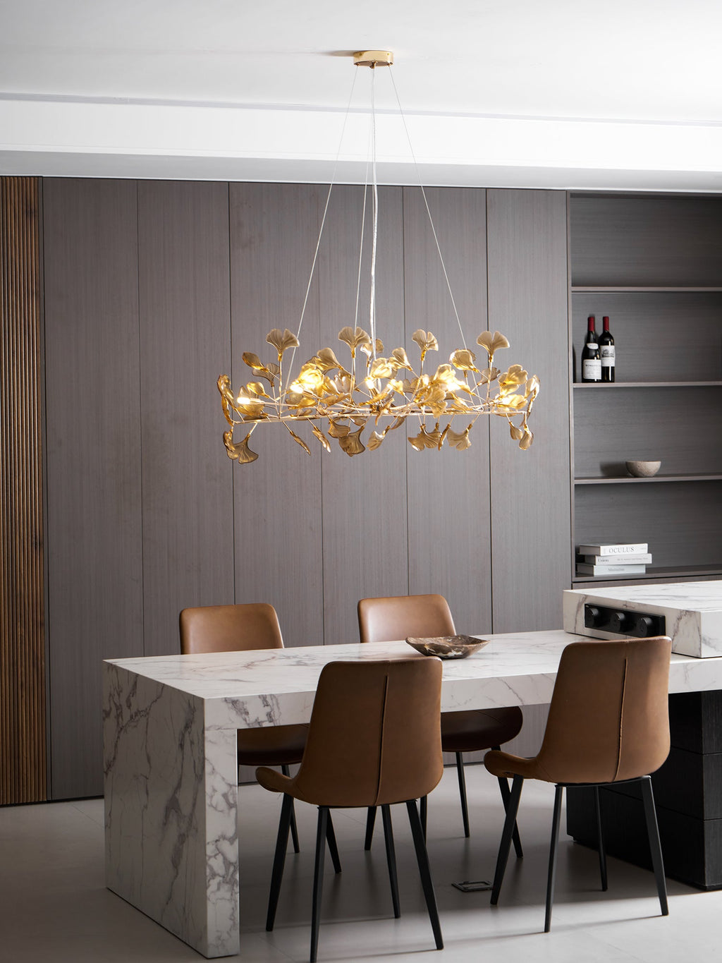 Acrylic Ginkgo Leaf Chandelier – product view 66