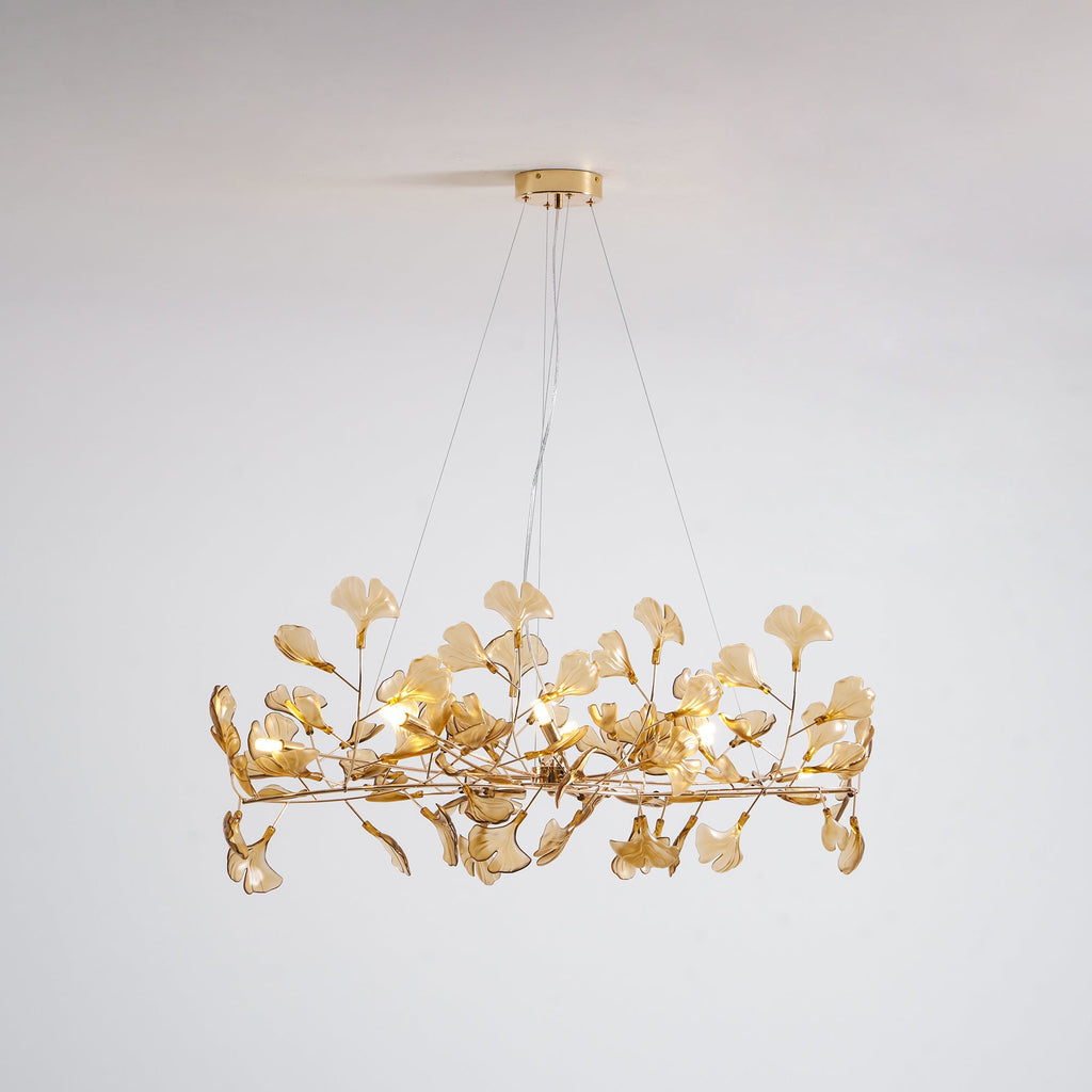 Acrylic Ginkgo Leaf Chandelier – product view 71