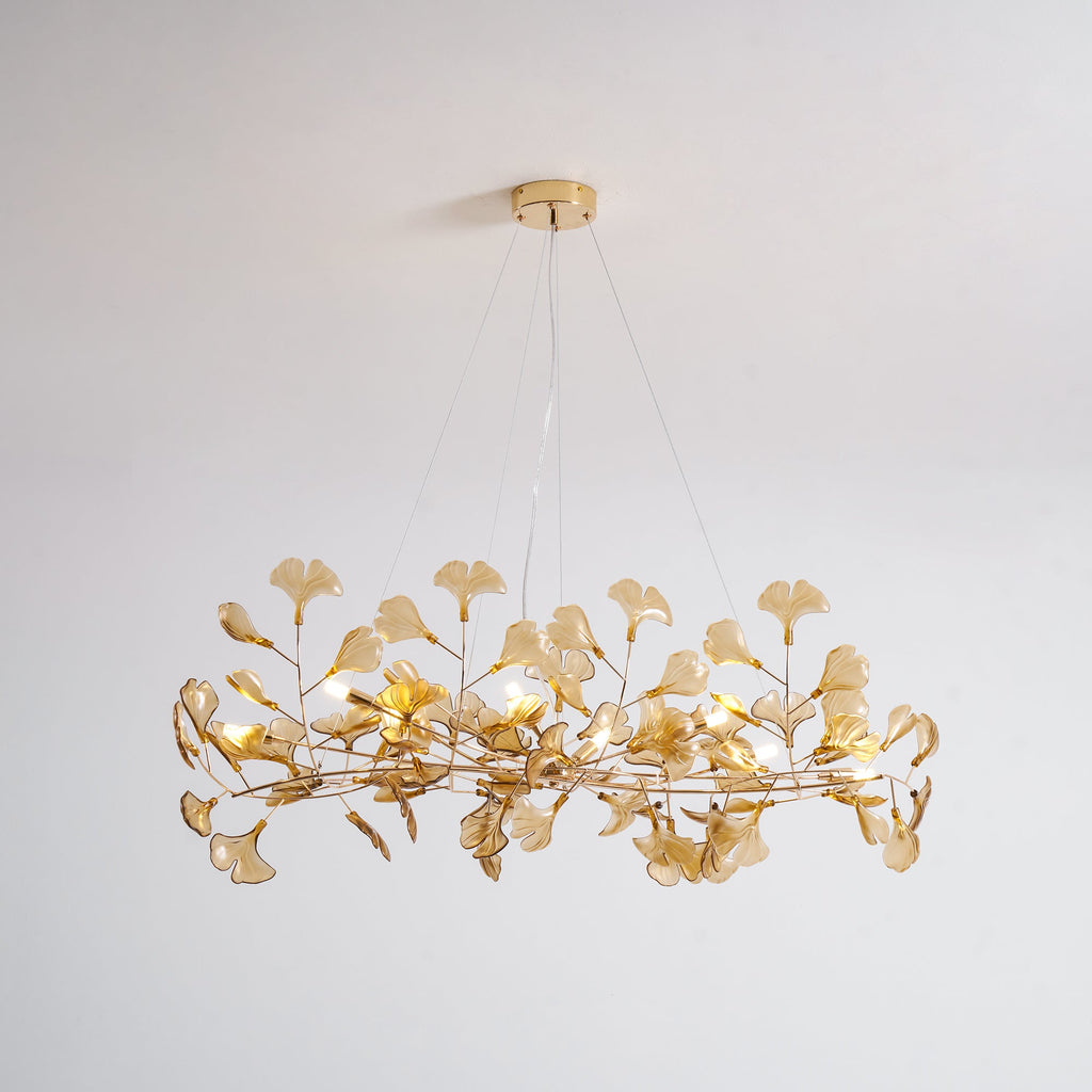 Acrylic Ginkgo Leaf Chandelier – product view 72