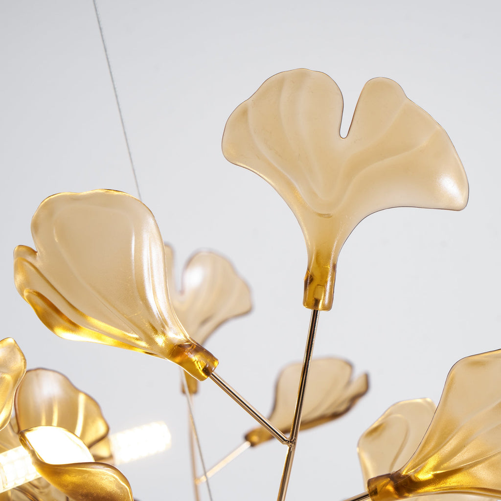 Acrylic Ginkgo Leaf Chandelier – product view 73