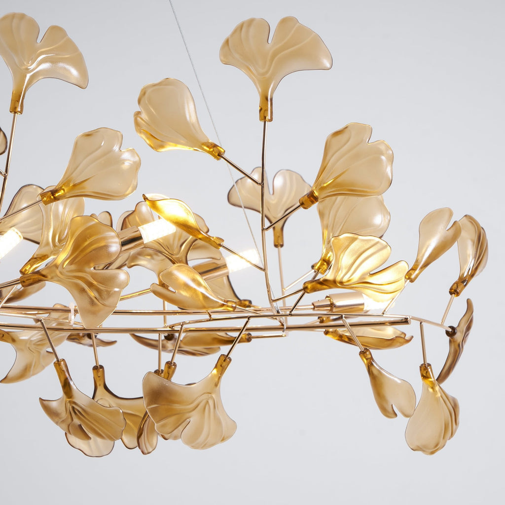 Acrylic Ginkgo Leaf Chandelier – product view 74