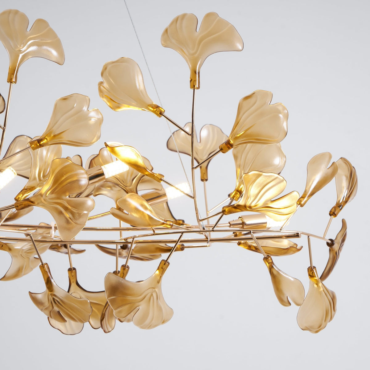 Acrylic Ginkgo Leaf Chandelier – product view 74