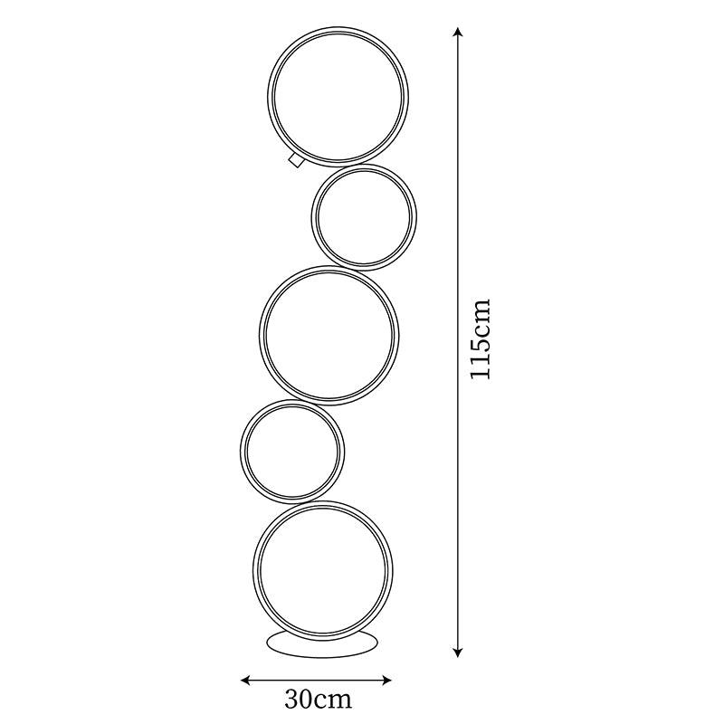 Round Metal Floor Lamp — product view 5