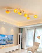 Venus Pumpkin Metal Ceiling Lamp — product view 3